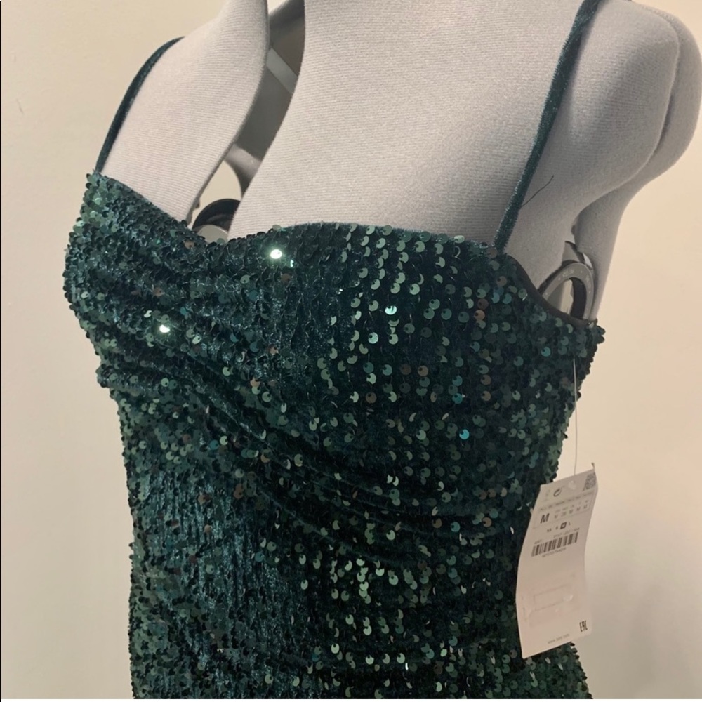 Sequin Green Dress - Picture 4 of 7